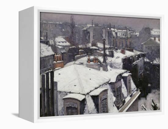 Rooftops in the Snow, c.1878-Gustave Caillebotte-Framed Premier Image Canvas