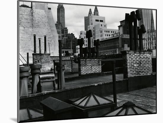 Rooftops, New York, 1943-Brett Weston-Mounted Photographic Print