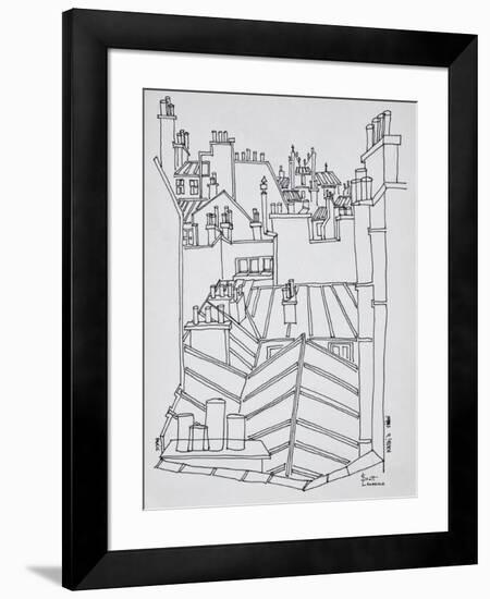 Rooftops of Paris, France-Richard Lawrence-Framed Photographic Print