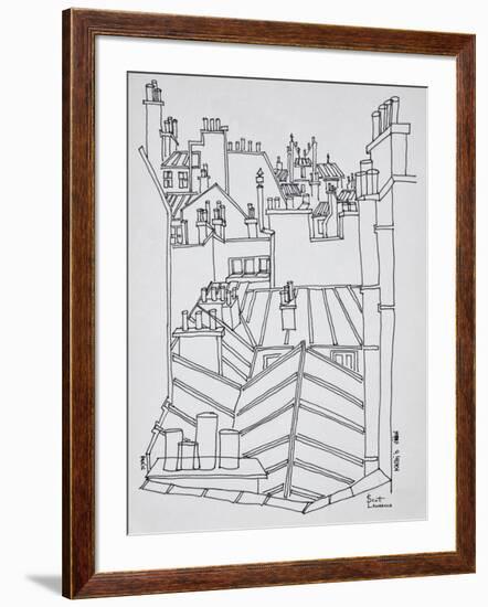 Rooftops of Paris, France-Richard Lawrence-Framed Photographic Print