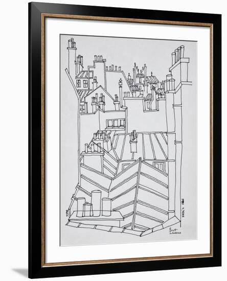 Rooftops of Paris, France-Richard Lawrence-Framed Photographic Print