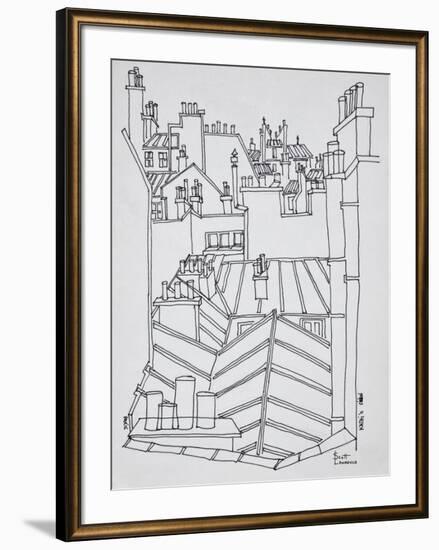 Rooftops of Paris, France-Richard Lawrence-Framed Photographic Print