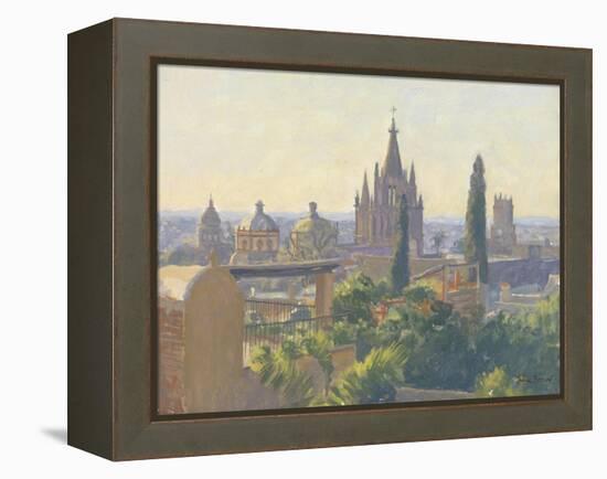 Rooftops of San Miguel Allende, 2005-Julian Barrow-Framed Premier Image Canvas