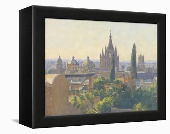 Rooftops of San Miguel Allende, 2005-Julian Barrow-Framed Premier Image Canvas