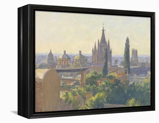 Rooftops of San Miguel Allende, 2005-Julian Barrow-Framed Premier Image Canvas