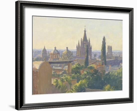 Rooftops of San Miguel Allende, 2005-Julian Barrow-Framed Giclee Print