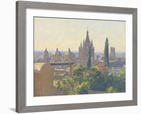 Rooftops of San Miguel Allende, 2005-Julian Barrow-Framed Giclee Print