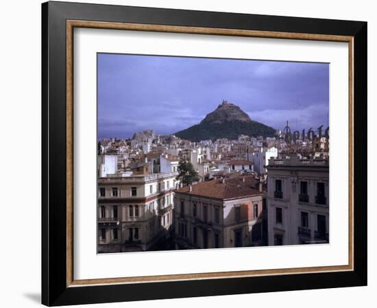 Rooftops of the City with Lykavittos Hills in Background-Dmitri Kessel-Framed Photographic Print