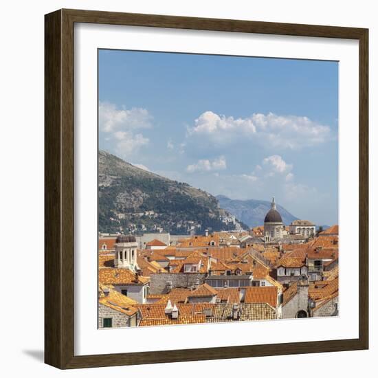 Rooftops of the Old Town, UNESCO World Heritage Site, Dubrovnik, Dalmatia, Croatia, Europe-Charlie Harding-Framed Photographic Print