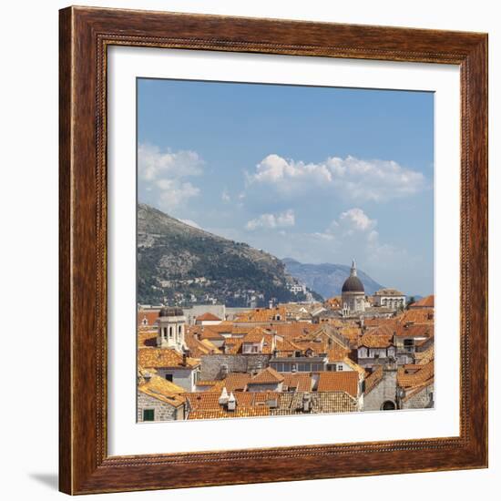 Rooftops of the Old Town, UNESCO World Heritage Site, Dubrovnik, Dalmatia, Croatia, Europe-Charlie Harding-Framed Photographic Print