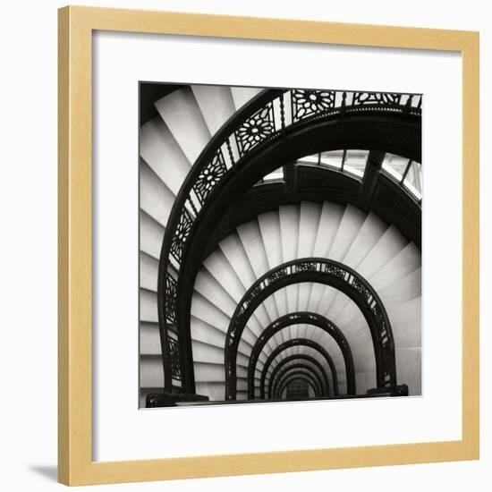 Rookery Stairwell Sq-Jim Christensen-Framed Premium Photographic Print
