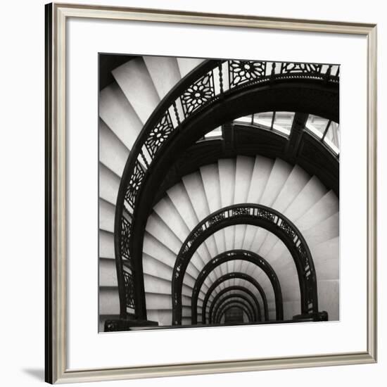 Rookery Stairwell Sq-Jim Christensen-Framed Photographic Print