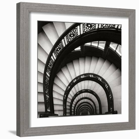 Rookery Stairwell Sq-Jim Christensen-Framed Photographic Print