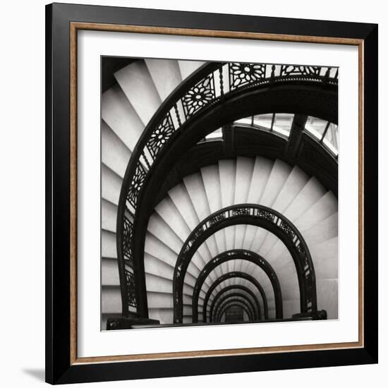 Rookery Stairwell Sq-Jim Christensen-Framed Photographic Print
