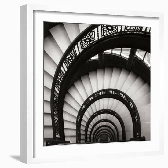 Rookery Stairwell Sq-Jim Christensen-Framed Photographic Print