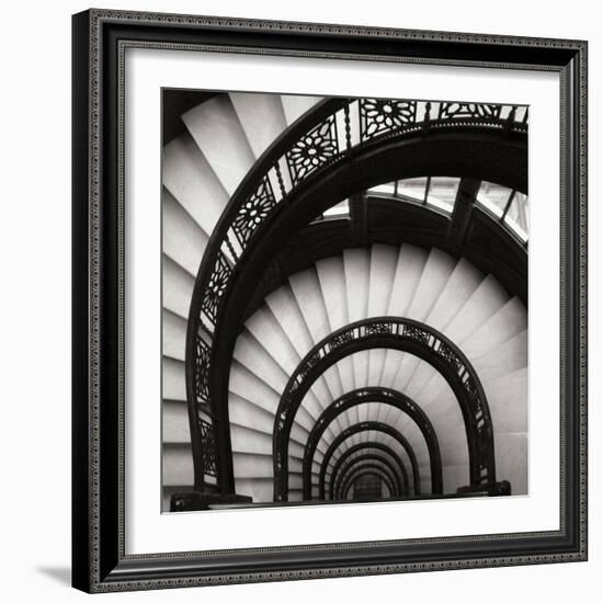 Rookery Stairwell Sq-Jim Christensen-Framed Photographic Print