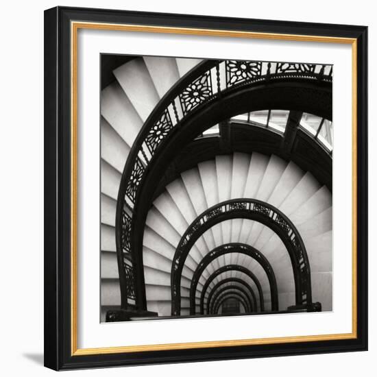 Rookery Stairwell Sq-Jim Christensen-Framed Photographic Print