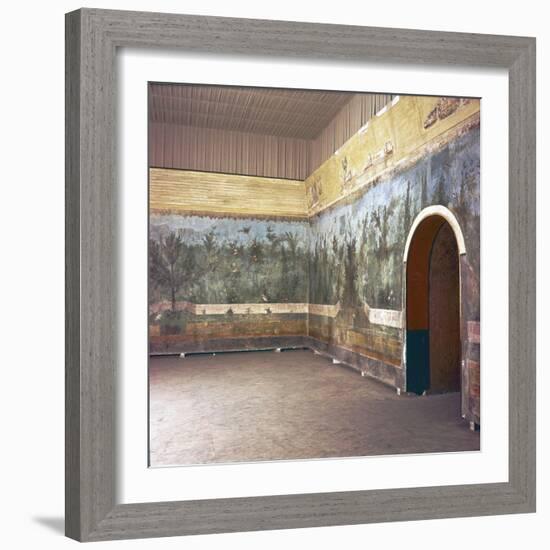 Room decoration in Livia's villa, Prima Porta, Rome, late 1st century-Unknown-Framed Giclee Print