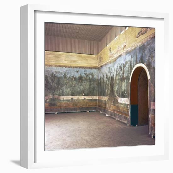 Room decoration in Livia's villa, Prima Porta, Rome, late 1st century-Unknown-Framed Giclee Print