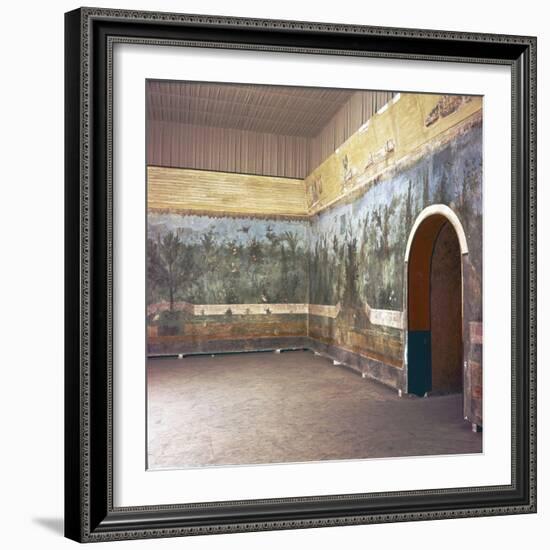 Room decoration in Livia's villa, Prima Porta, Rome, late 1st century-Unknown-Framed Giclee Print