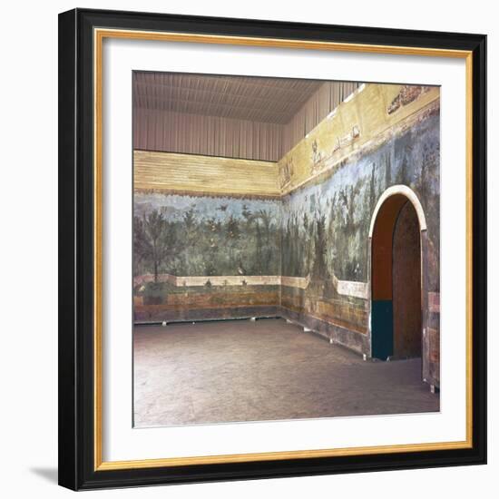 Room decoration in Livia's villa, Prima Porta, Rome, late 1st century-Unknown-Framed Giclee Print