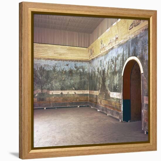 Room decoration in Livia's villa, Prima Porta, Rome, late 1st century-Unknown-Framed Premier Image Canvas