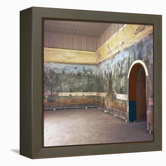 Room decoration in Livia's villa, Prima Porta, Rome, late 1st century-Unknown-Framed Premier Image Canvas