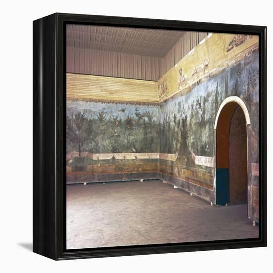 Room decoration in Livia's villa, Prima Porta, Rome, late 1st century-Unknown-Framed Premier Image Canvas