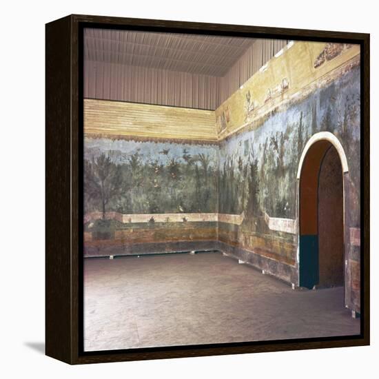 Room decoration in Livia's villa, Prima Porta, Rome, late 1st century-Unknown-Framed Premier Image Canvas