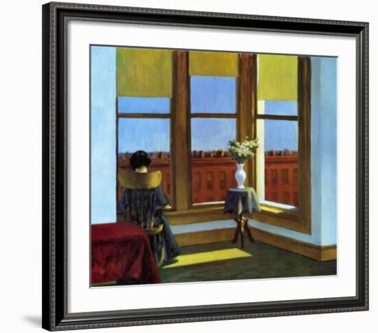 Room In Brooklyn-Edward Hopper-Framed Art Print