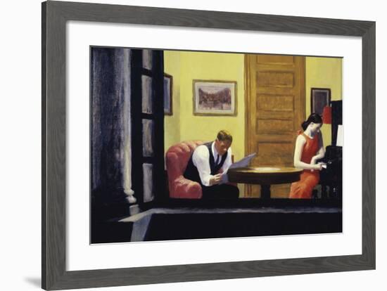 Room in New York, 1932-Edward Hopper-Framed Art Print