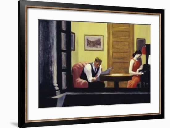 Room in New York, 1932-Edward Hopper-Framed Art Print