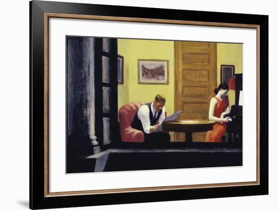 Room in New York, 1932-Edward Hopper-Framed Art Print