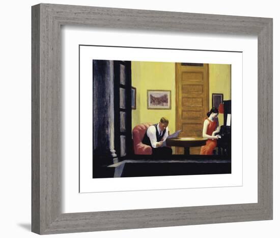 Room in New York, 1932-Edward Hopper-Framed Art Print