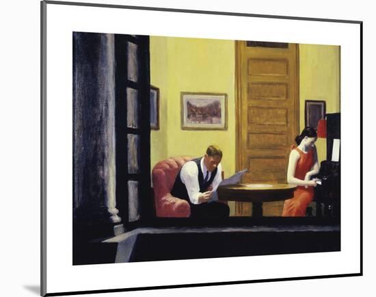 Room in New York, 1932-Edward Hopper-Mounted Art Print