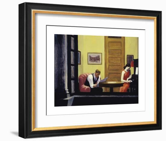 Room in New York, 1932-Edward Hopper-Framed Art Print