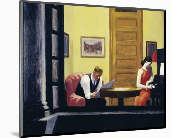 Room in New York, 1932-Edward Hopper-Mounted Giclee Print