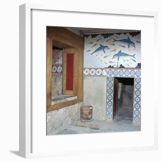 Room in the 'Queen's apartments' in Knossos, 17th century. Artist: Unknown-Unknown-Framed Photographic Print