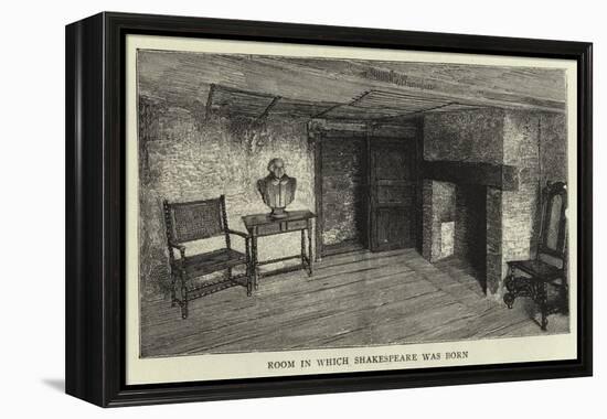 Room in Which Shakespeare Was Born-null-Framed Premier Image Canvas