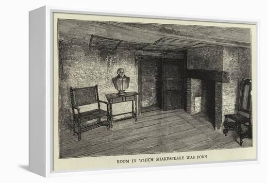 Room in Which Shakespeare Was Born-null-Framed Premier Image Canvas