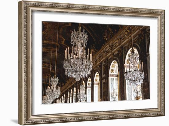 Room Of Chandeliers In The Palace Of Versailles-Lindsay Daniels-Framed Photographic Print