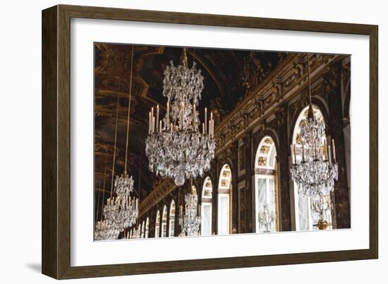 Room Of Chandeliers In The Palace Of Versailles-Lindsay Daniels-Framed Photographic Print