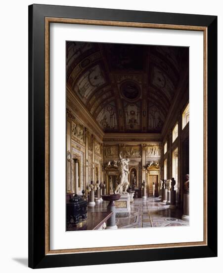 Room of Emperors with Rape of Proserpina in Centre, Galleria Borghese, Rome, Italy-Gian Lorenzo Bernini-Framed Giclee Print