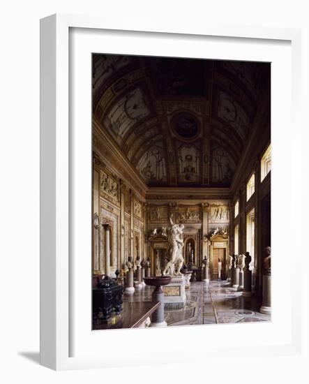 Room of Emperors with Rape of Proserpina in Centre, Galleria Borghese, Rome, Italy-Gian Lorenzo Bernini-Framed Giclee Print