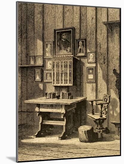 Room of Martin Luther (1483-1546) at Wartburg.. Germany-null-Mounted Giclee Print