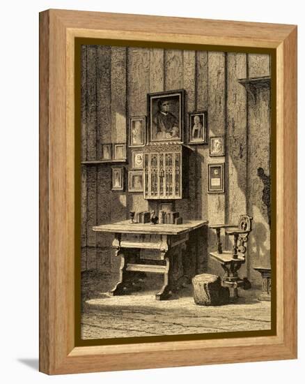 Room of Martin Luther (1483-1546) at Wartburg.. Germany-null-Framed Premier Image Canvas