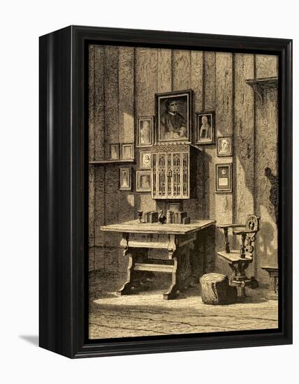 Room of Martin Luther (1483-1546) at Wartburg.. Germany-null-Framed Premier Image Canvas