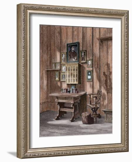 Room of Martin Luther (1483-1546) at Wartburg-null-Framed Giclee Print