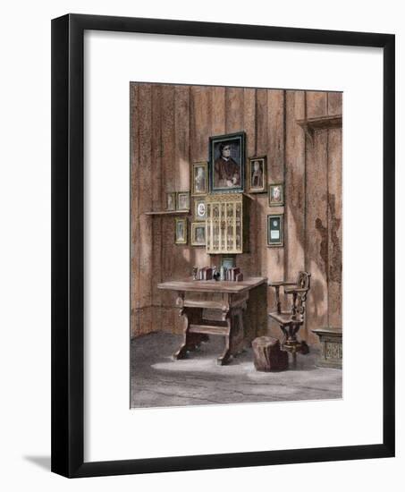 Room of Martin Luther (1483-1546) at Wartburg-null-Framed Giclee Print