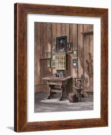 Room of Martin Luther (1483-1546) at Wartburg-null-Framed Giclee Print